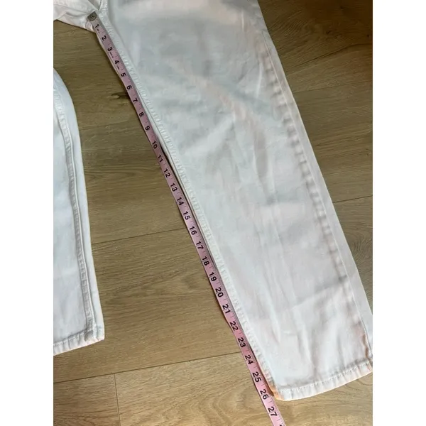 Women's Everlance The Summer Jean white straight leg jeans 100% cotton size 28 - Image 6