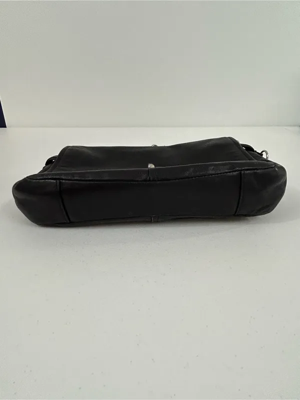 Coach Chelsea Convertible Crossbody Shoulder Bag Turnlock Flap Black F17825 - Image 8