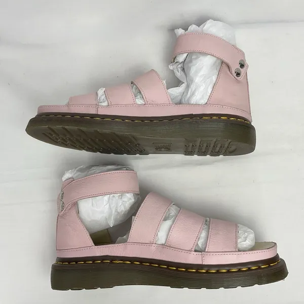 Dr Martens Clarissa Chunky Leather Sandals In Bubblegum Pink Womens Sz 10 EU 42 - Image 8