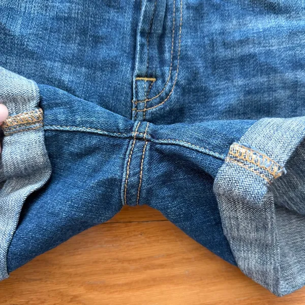 7 for all Mankind Denim Blue Jean Shorts Size 24 - Image 8