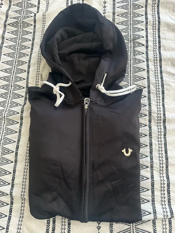 True Religion Men’s Hoodie jacket size large - Image 2