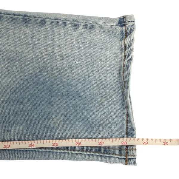 Frye Straight Leg Jeans Women 28 Light Blue High Rise Denim Classic Minimalist - Image 11