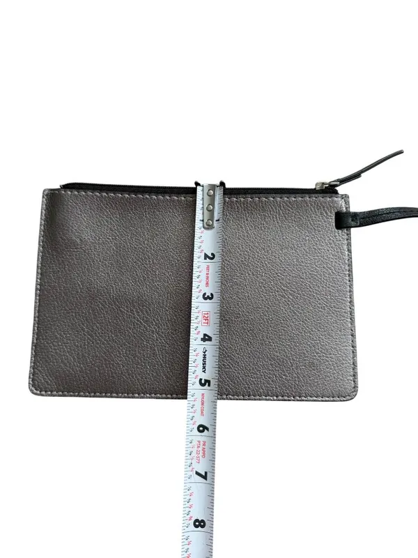 KATE SPADE Pewter Saffiano Leather Wristlet Clutch - Image 3
