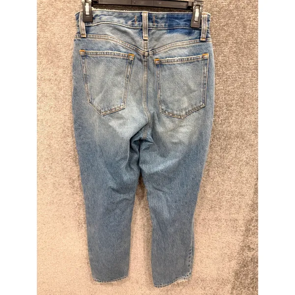 Abercrombie Women Jeans 26 Blue Curve Love High Rise Mom Jean Distressed Cotton - Image 4