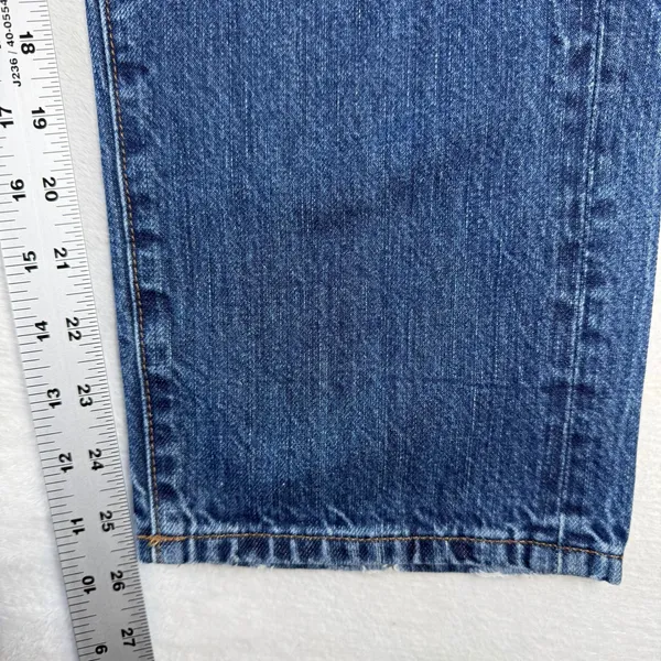 Madewell Straight Leg Crop Jean Blue Medium Wash 100% Cotton Denim E9639 Size 30 - Image 6