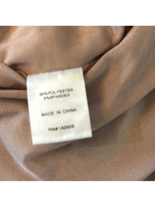 Superdown Taupe Off Shoulder Bodycon Mini Dress‎ Ruched NWT Size XS - Image 6