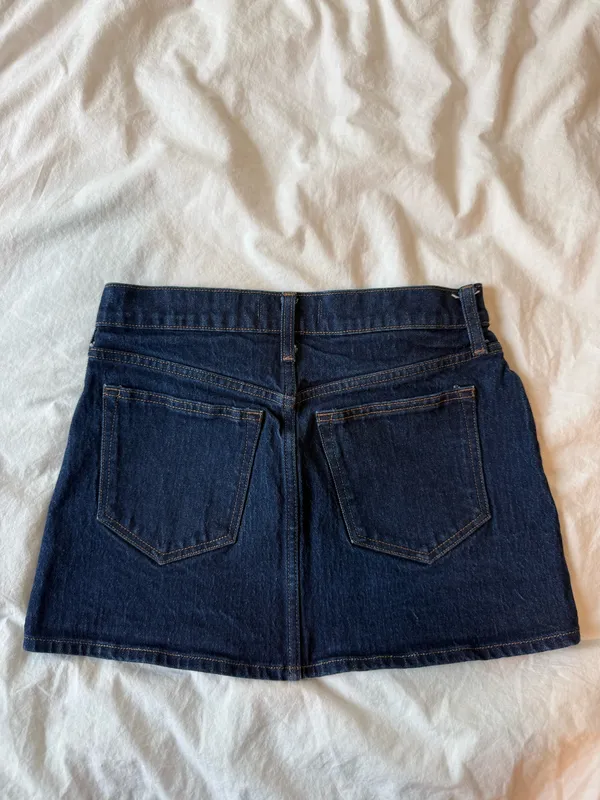 Abercrombie Mid Rise Denim Mini Skirt - Image 4