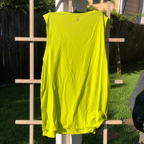Fabletics Tank Chartreuse Top M - Image 5