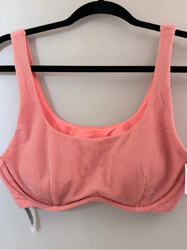 NWT PINK Victoria’s Secret Shimmer Colorblock Bikini Set Large - Image 4