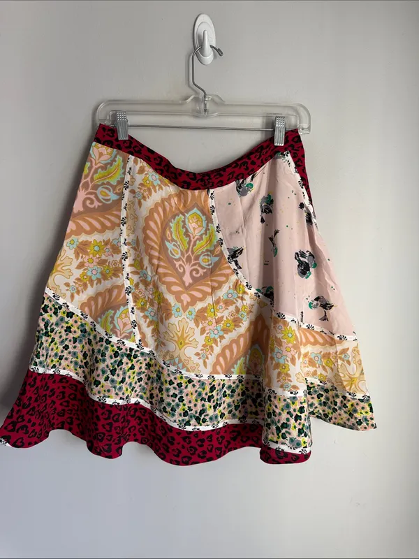 Coach 1941 floral patchwork circular silk skirt 8 - Image 3