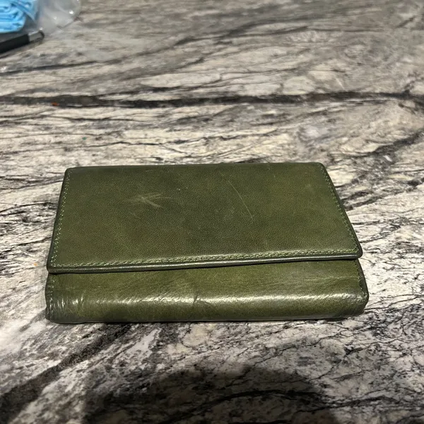Green Women's Danielamoda wallet genuine Leather Vera Pelle - Image 4