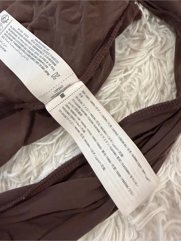 Abercrombie & Fitch soft matte bodysuit with mock neck in brown - Image 6