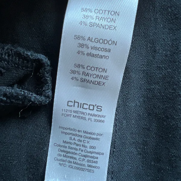 Chicos Pants Womens Size 1 Medium Black - Image 10