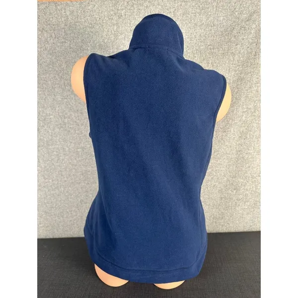 Old Navy Large Vest Sleeveless Fleece Blue Womens 2009 Full Zip Top Mock‎ Neck - Image 2
