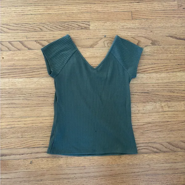 Guess Green Rib Shirt - Image 3