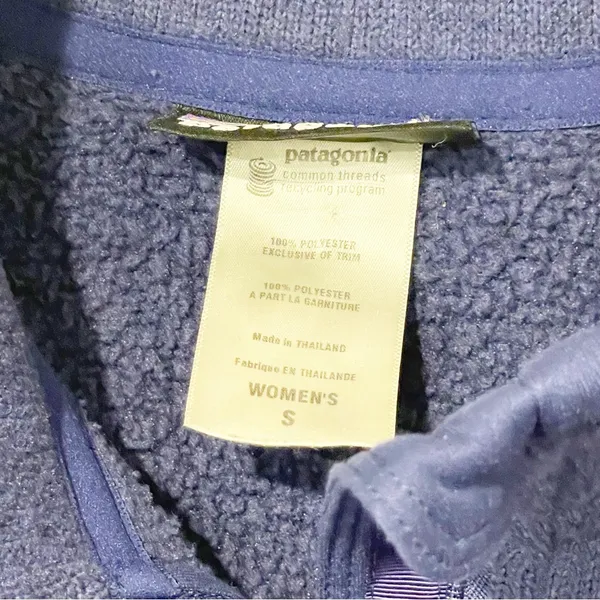 Patagonia Women's Size‎ Small Violetti Purple Better Sweater 1/4-Zip Fleece - Image 4