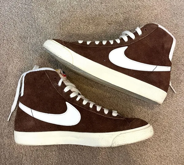 Nike High-Top Blazer Sneakers Suede - Image 6