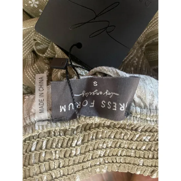 DRESS FORUM Boho Stripe Slouchy Jogger Pant Size Small S Back Tie - Image 7