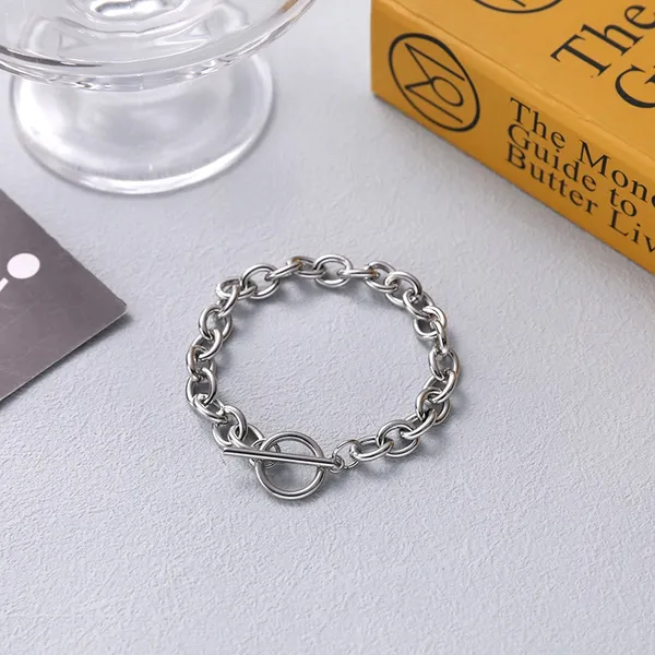 Link Chain Bracelet for Men Women Streetwear Unisex Style - Image 4