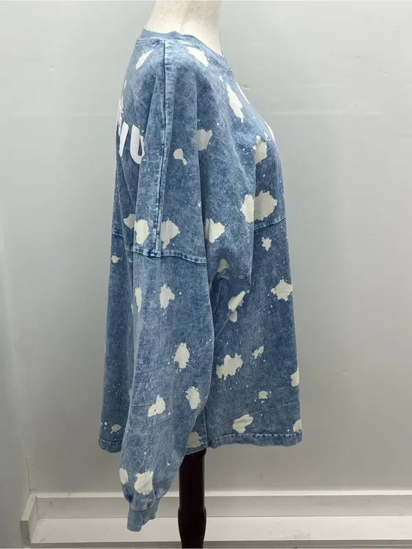 Disney Blue Acid Wash Walt Disney World Est 1971 Spirit Jersey Adult Medium - Image 10