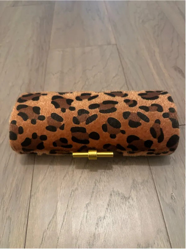 NWT Women's BC Bags Leopard Print Haircalf Clutch - brown/black - Image 2