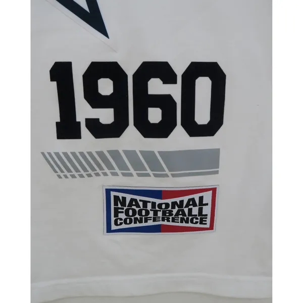 Pro Line Dallas Cowboys Graphic T-Shirt White Womens Small 1960 NFC Patch Logo - Image 10