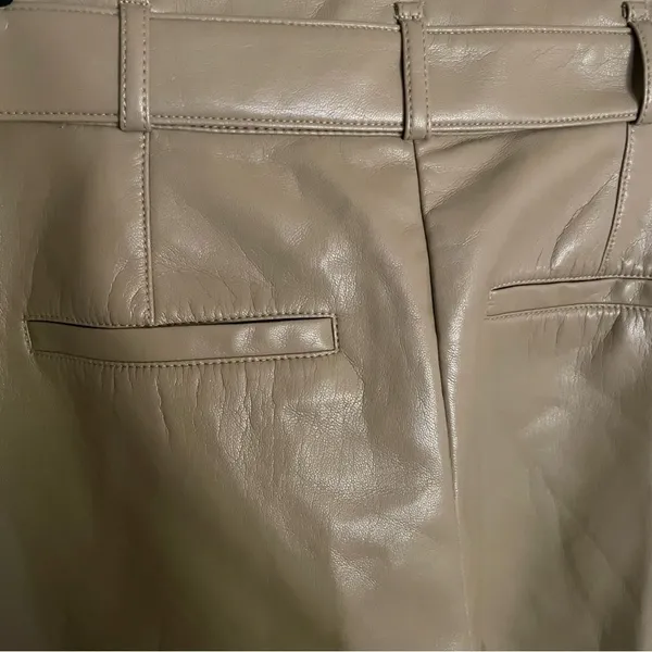 Aritzia Babaton Belted Vegan Leather Pant- Size 8 - Image 5