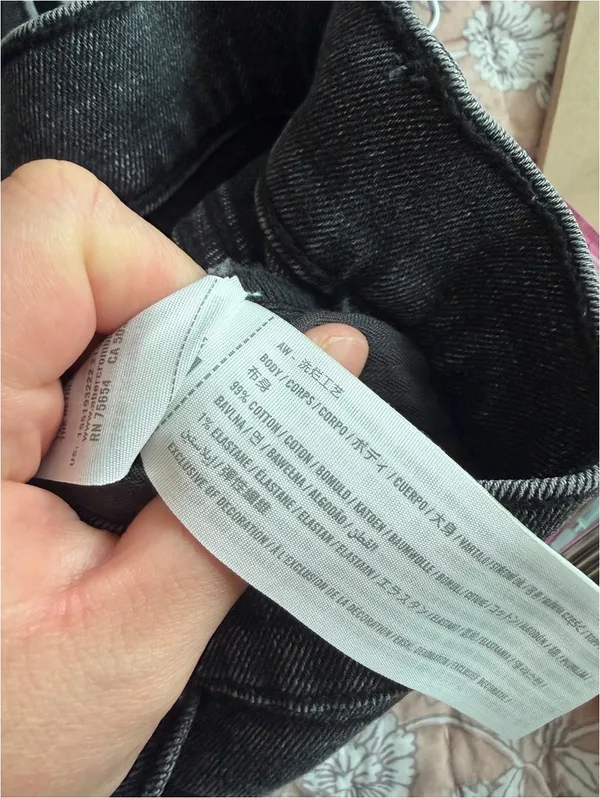 Abercrombie & Fitch The Mom High Rise Jean Faded Black 34/18 - Image 5