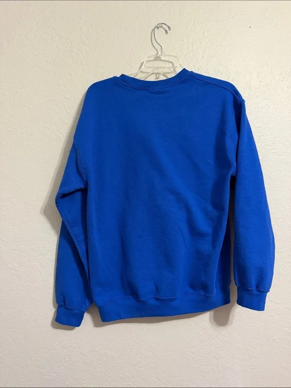 Vintage 90s Blue Bird Sweatshirt cottagecore granny grandma nature boho - Image 4