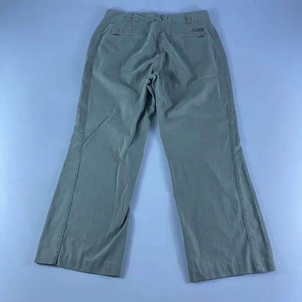 Columbia Pants Womens 12 Tan Chino 27" Inseam Cotton Polyester Hiking READ - Image 6