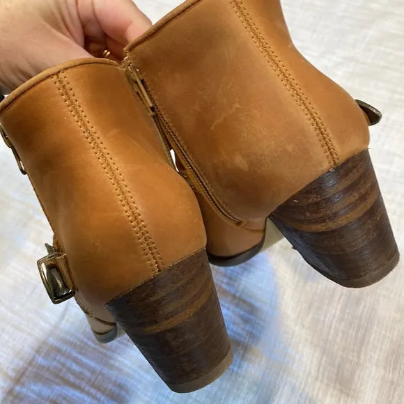 Anthropologie Stivali Maipore Western Ankle Boots Brune 37/ US 6.5/7‎ - Image 4
