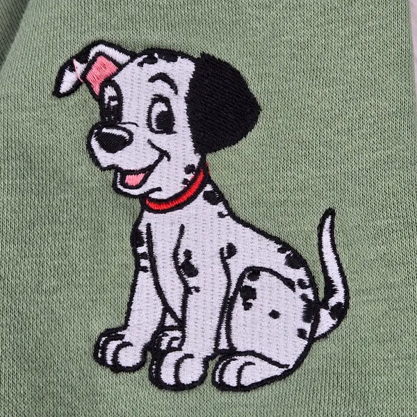 Disney 101 Dalmatians London England‎ Green Graphic Sweatshirt WQSJ060-3L59 - Image 5