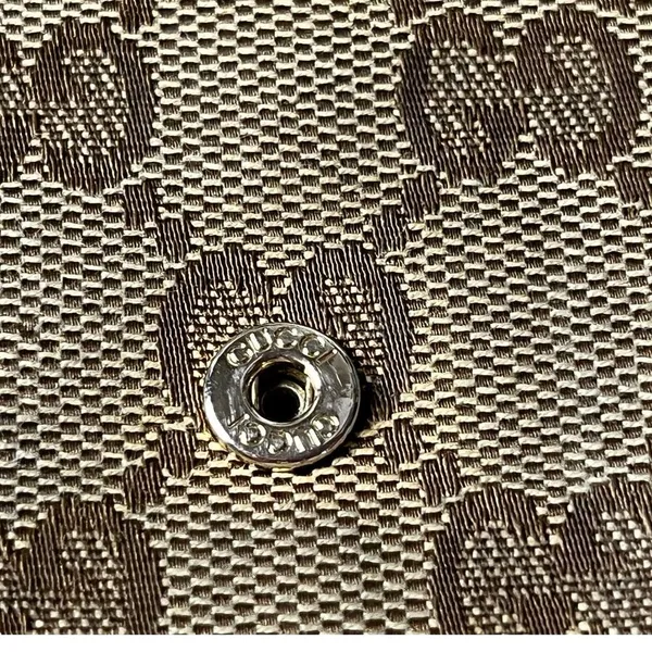 Gucci D Ring GG Canvas leather Continental Wallet Cream leather interior - Image 13