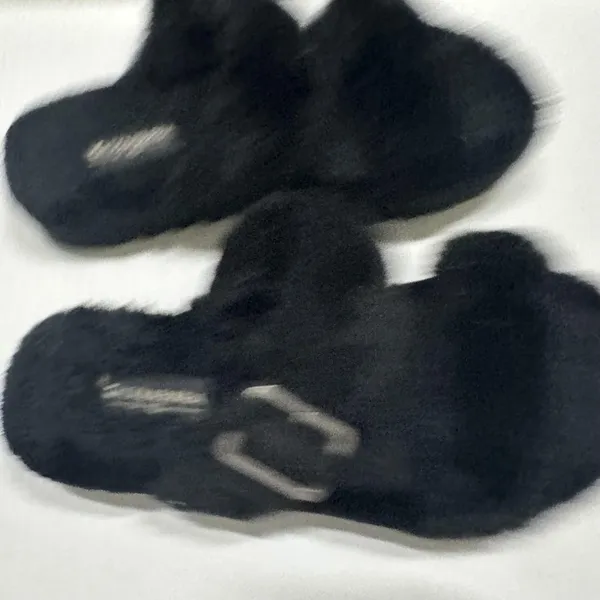 Koolaburra By UGG Shoes Womens Size 7 38 Black‎ Furr-ah Buckle Slide Slippers - Image 3
