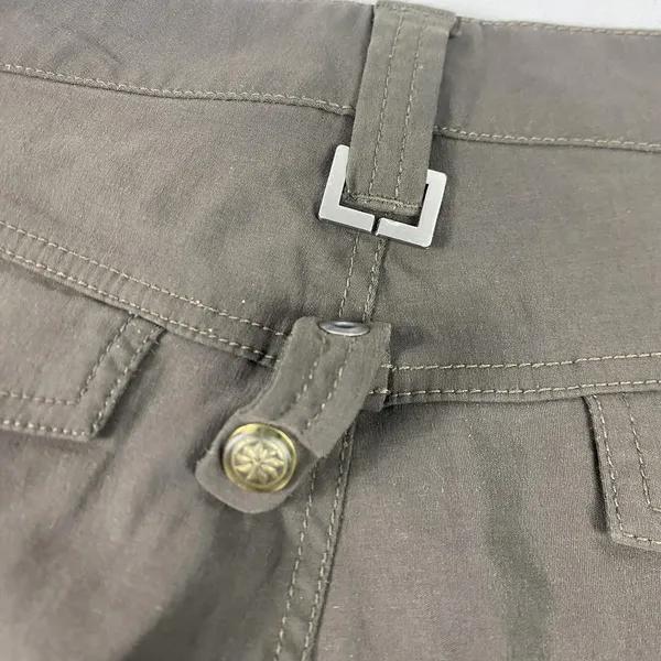 Athleta Shorts Womens 30 Brown Bermuda Utility Nylon Spandex Pockets Zip Closure - Image 8