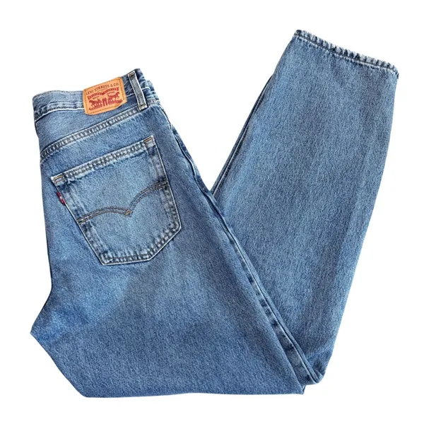 Levi's 94 Baggy Jeans Women's 29x31 Medium Wash Relaxed Fit Slouchy Wide Leg - Image 8
