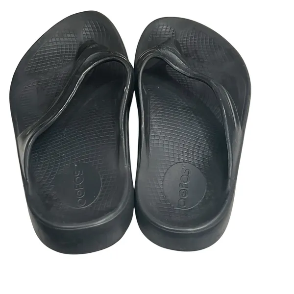 OOFOS Oolala Oofoam Recovery Sandals Womens 9 Black‎ Lightweight Comfort Shoes - Image 5