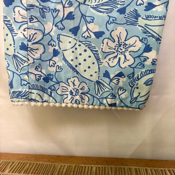 Lilly Pulitzer Vintage Ocean Print Capri Pants Size‎ 10 - Image 3