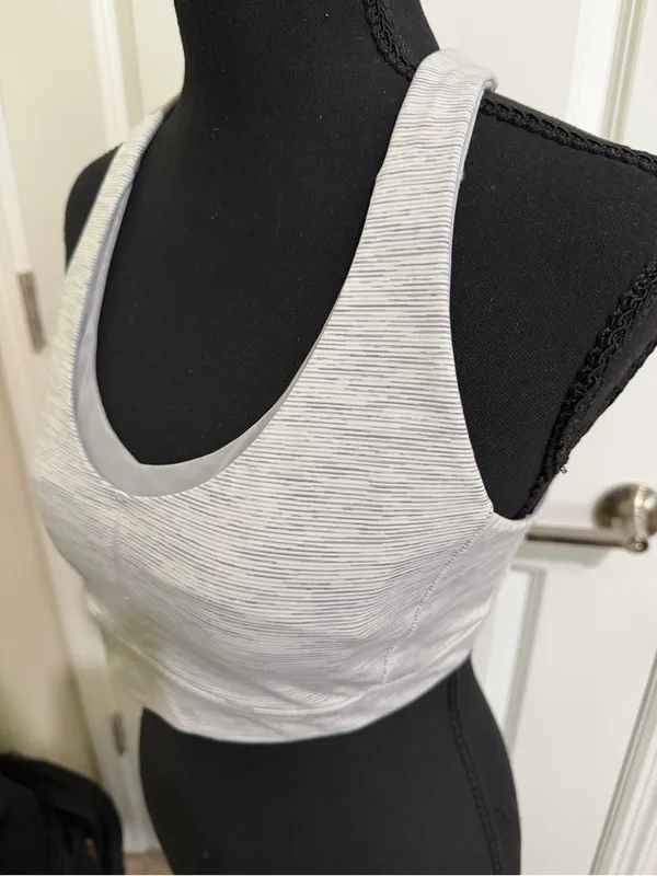 Lululemon Free To Be Wild Sports Bra Size 8 Wee Are From Space Gray Strappy - Image 4