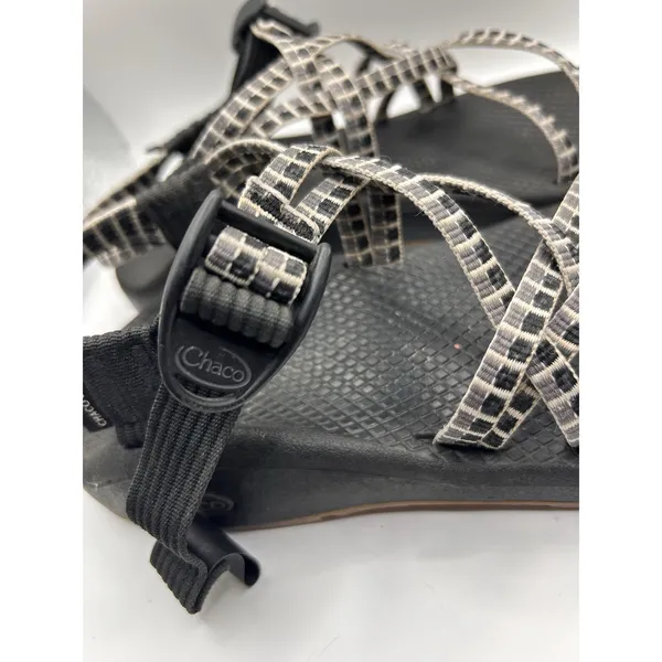 Chaco Z Cloud X Sandals Womens 6 Black White Pixel Grid Strappy Athletic Hiking - Image 6