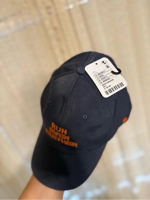 FP Movement by Free People Navy Baseball Cap with Orange Embroidery - Image 5