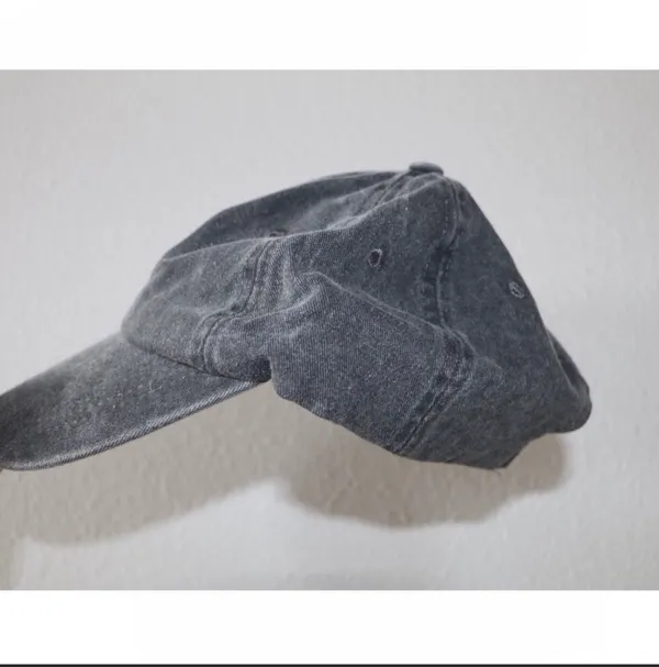 Pigment Dyed Adjustable Baseball Cap Gray - Image 5