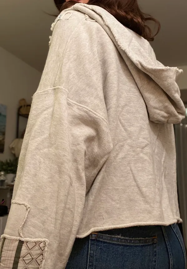 Free People Patchwork Sweatshirt - Image 3