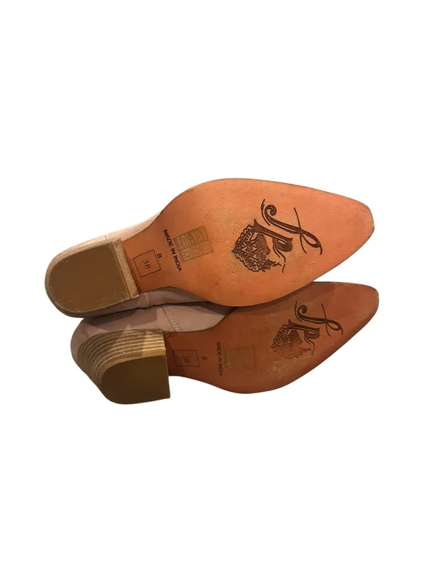 Free People Bowers Embroidered Leather Western Boot in Blush 8 NEW - Image 9