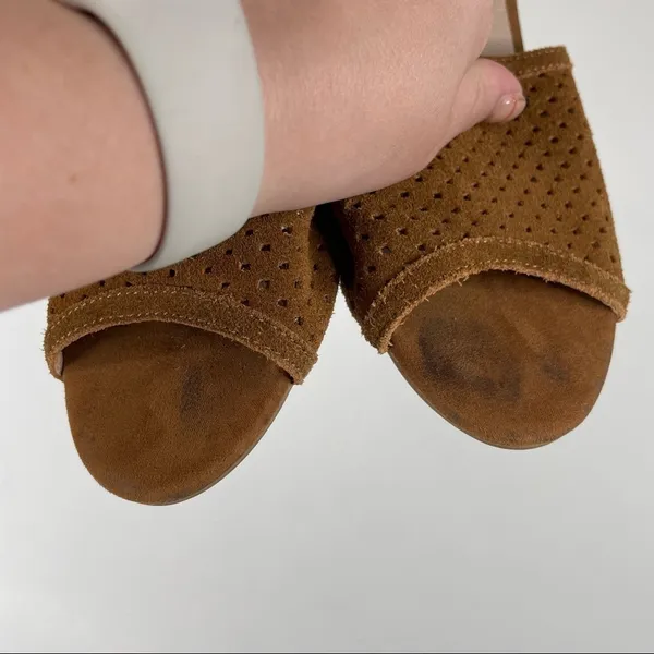 Seychelles Tan Suede Cone‎ Heels Size 9 - Image 4