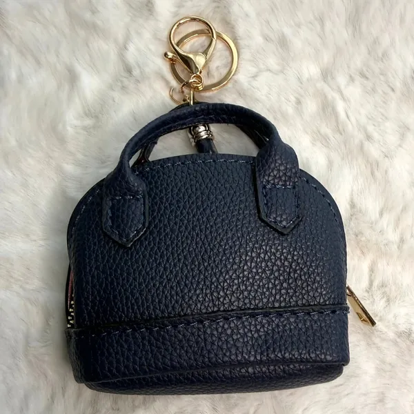 Mini Tote Bag Keychain Coin Purse Mini Pouch Zipper Fashion Charm Bag Charm - Image 2