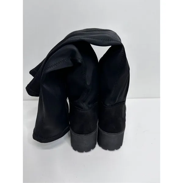 Dirty Laundry Black‎ Over The Knee Lug Sole Stretch Boot Womens Size 6.5 - Image 3