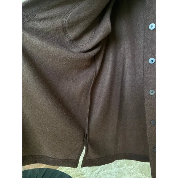 WHITE STAG Button-Up Lumberjane‎ Shacket Chocolate Brown Cozy Lounge Autumn Warm - Image 4