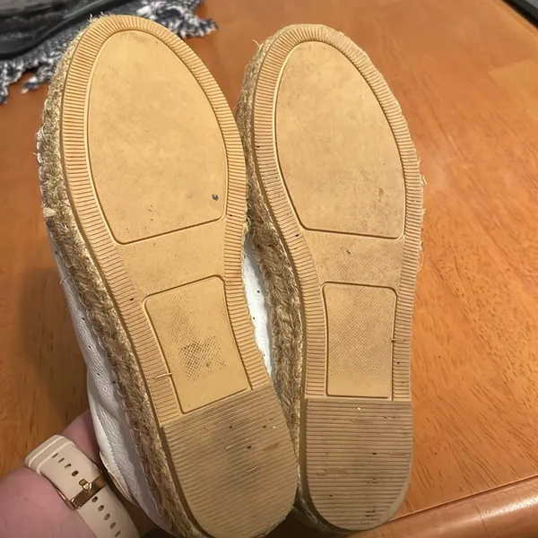 Steve By Steve Madden Espadrille Platform Sneakers 7.5 White Pappy - Image 7