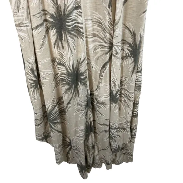 Z Supply Tropical Print Maxi Dress Size‎ Women's Medium Cream Green Sleeveless - Image 3